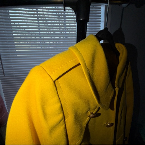 LOFT Mustard Yellow Trench Coat - Picture 4 of 8